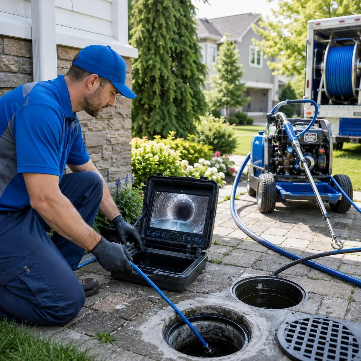 Outdoor drain cleaning professionals serving Clear, AK